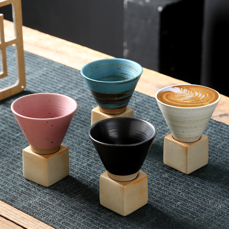 Stoneware Espresso Cup Vintage Ceramic Kitchen DealSniper.net