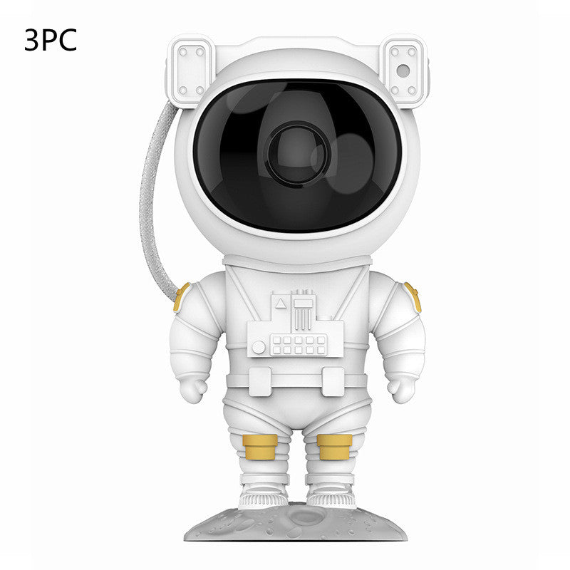 Creative Astronaut Galaxy Starry Sky Projector Nightlight Home dealsniper-net White3PC USB