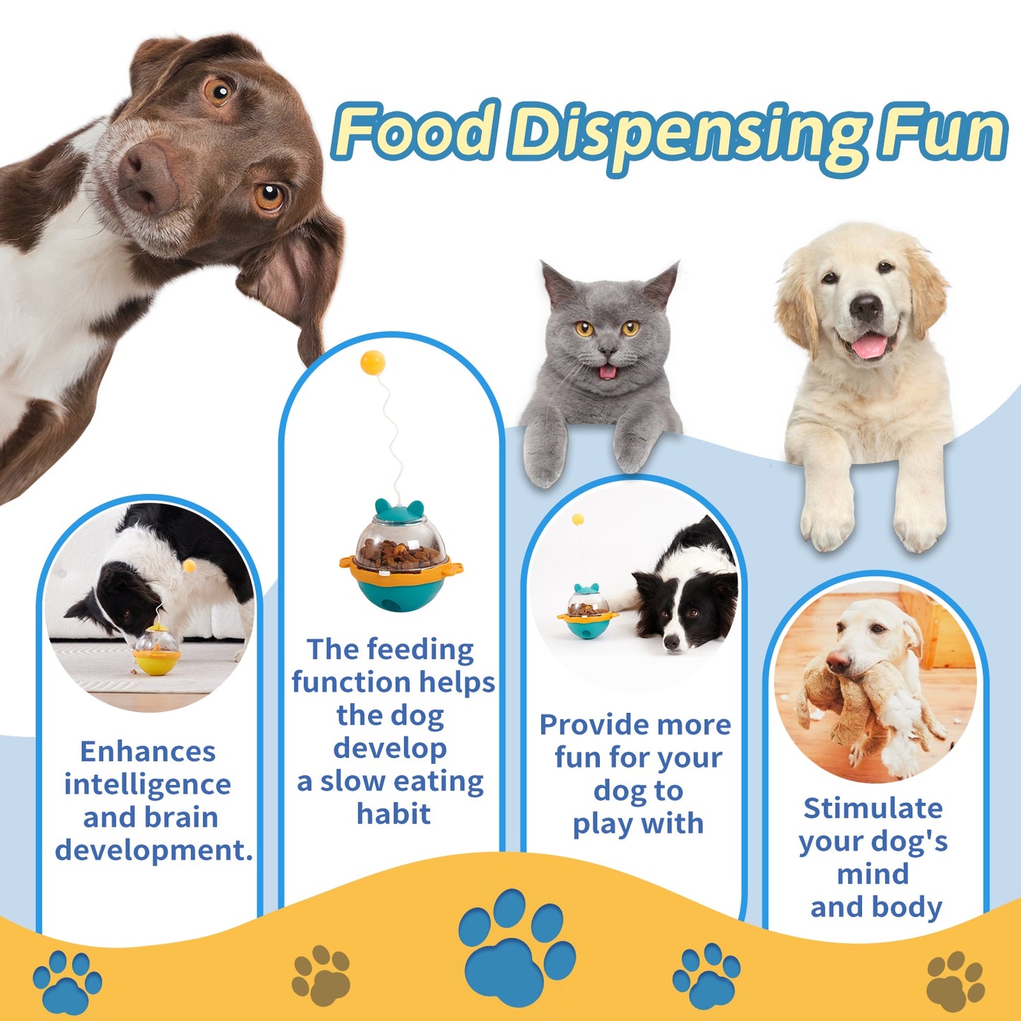 Guardians Tumbler Pet Toy Cat Leaky Food Toy Interactive Dog Cat Toy Pets Gym From House