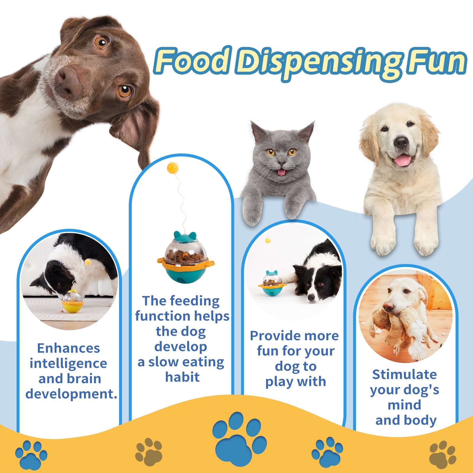 Guardians Tumbler Pet Toy Cat Leaky Food Toy Interactive Dog Cat Toy Pets Gym From House