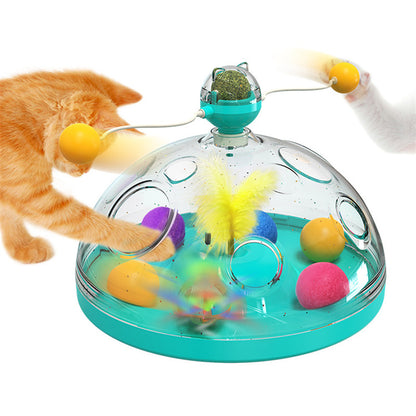 Meows Windmill Funny Cat Toys Interactive Multifunctional Turntable Pets dealsniper-net