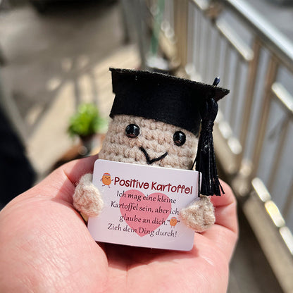 New Cute Positive Energy Pickle Doll Knitting Kids DealSniper.net Doctorial Hat B 1PCS