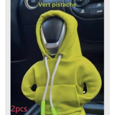 Universal Gear Knob Cover Hoodies Handle Cover Gear Grip Vehicle DealSniper.net Green 12cm 2PCS