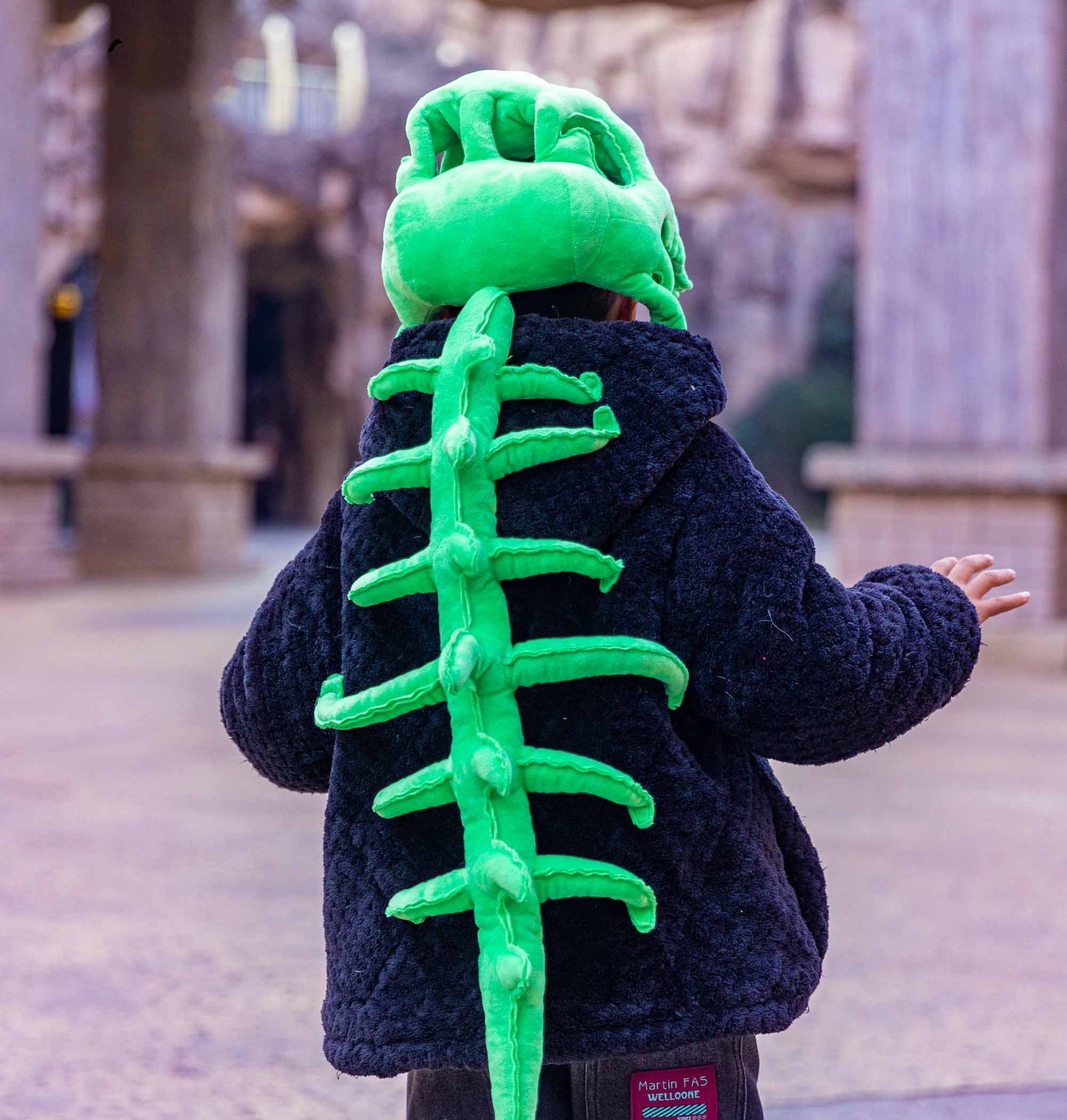 Chinese Dinosaur Garden Dinosaur Skeleton Props Holidays Gym From House Children's Green
