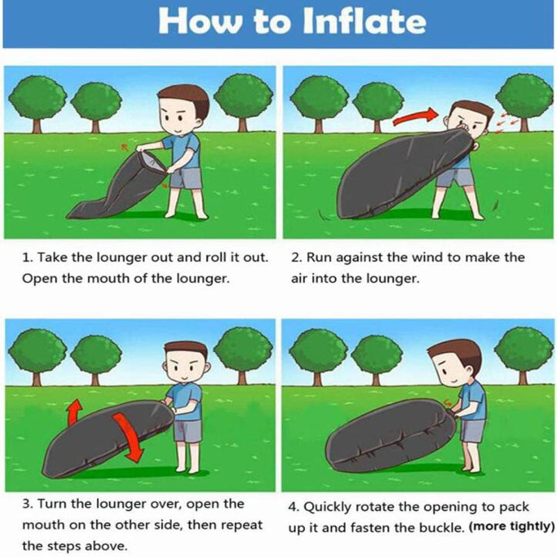 Portable Inflatable Sofa Camping Sleeping Pad Mattress Outdoor dealsniper-net