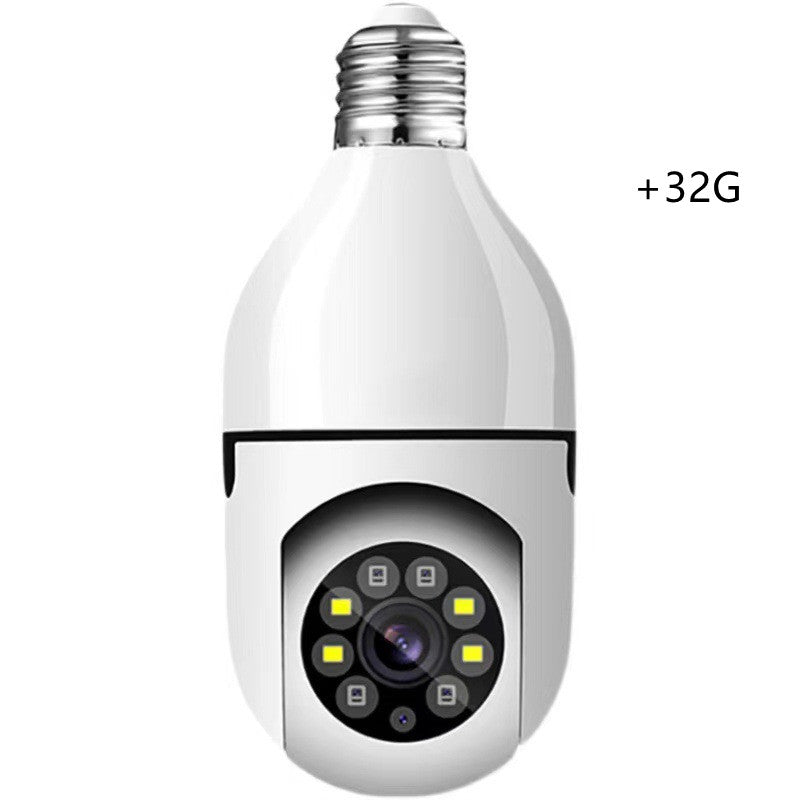 E27 Bulb Camera 360 Degree Wifi Remote Home Monitoring House dealsniper-net Bulb dual light full color32G