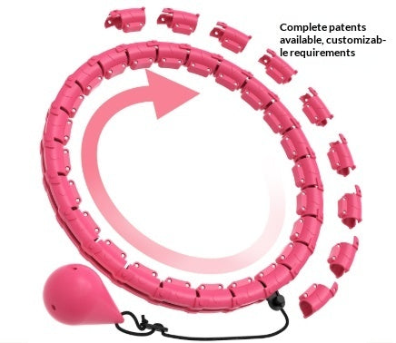 Hula Hoop For Women Designed For Belly Slimming And Fitness Sports Gym From House Pink 6 section refill pack