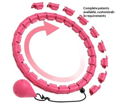 Hula Hoop For Women Designed For Belly Slimming And Fitness Sports Gym From House Pink 6 section refill pack