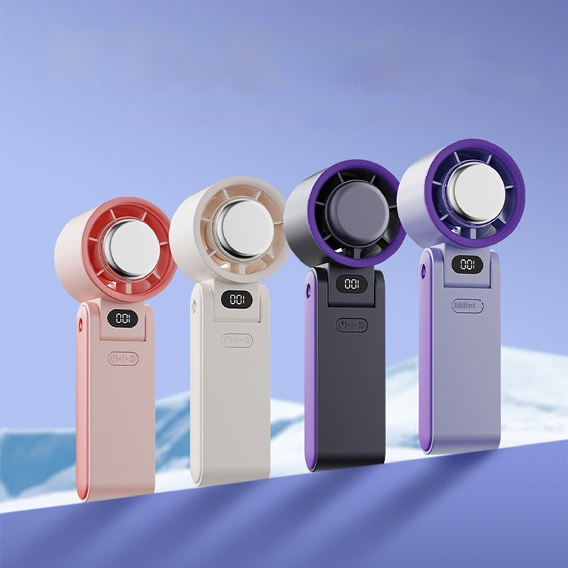 Folding Refrigeration Handheld Turbine High-speed Fan Gadgets DealSniper.net