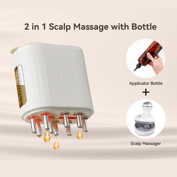 2 In 1 Electric Scalp Massager And Hair Oil Applicator Beauty dealsniper-net