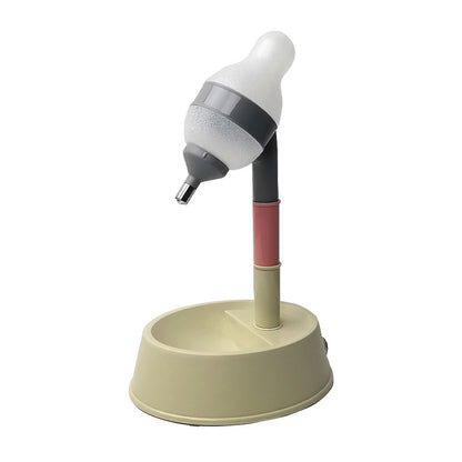 Automatic Pet Water Dispenser Stand Feeder Bowl Pets Gym From House Beige