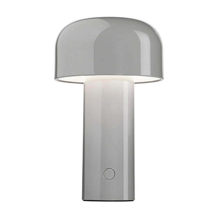 Designer Mushroom Table Lamp Night Light Portable Cordless Home Decor dealsniper-net Grey Touch three tone light USB