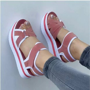 Bandage Design Shoes Women Platform Sandals Summer Women dealsniper-net Pink Size36