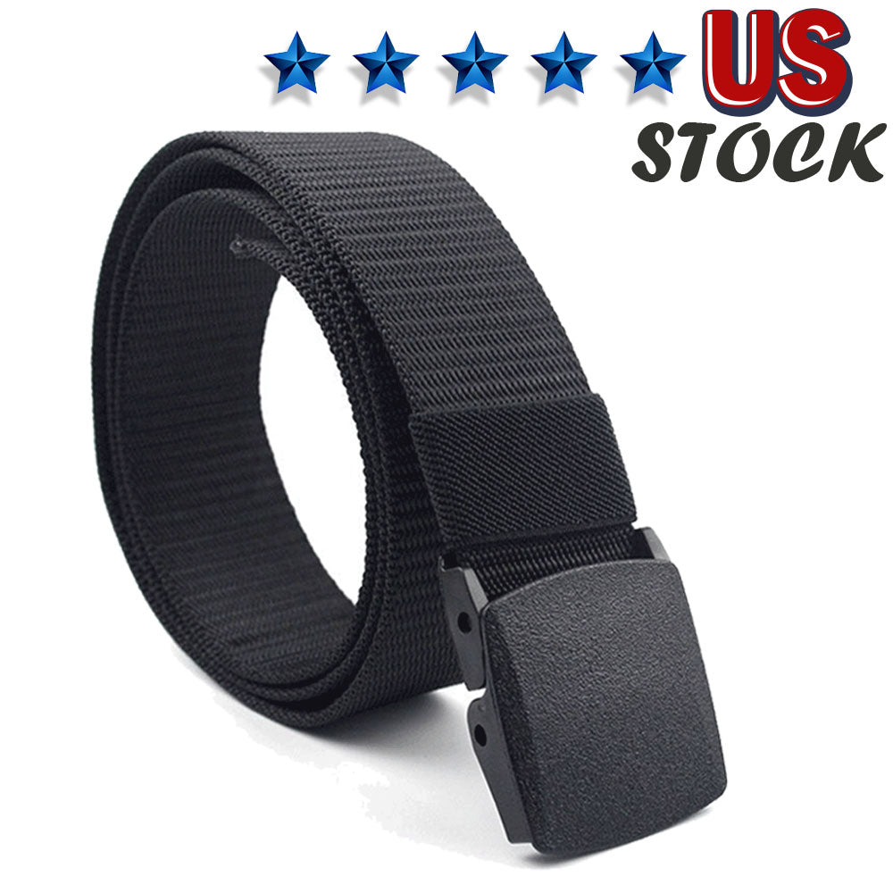 Plastic Cam Buckle Nylon Canvas Tactical Waistband Webbing Military Belt For Men Men dealsniper-net