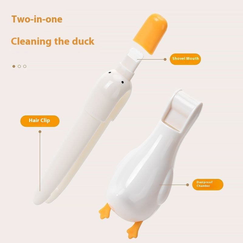 Cute Duck Multi-function Broom Cleaning Clip House DealSniper.net
