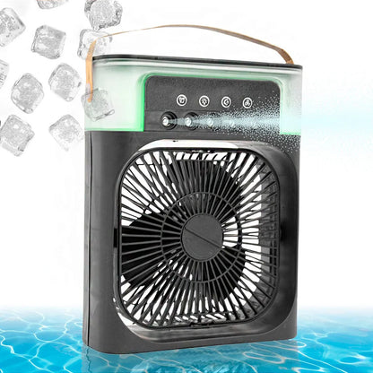 Portable Fan Lighting Humidifier USB Desk Air Conditioner House dealsniper-net