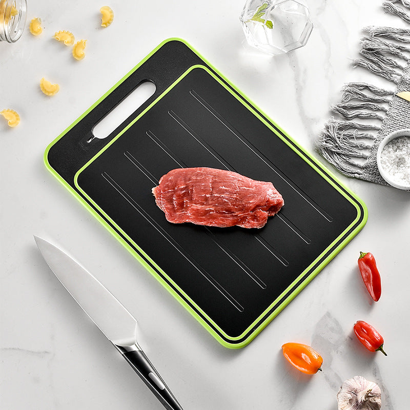 Double-side Cutting Board With Knife Sharpener Kitchen dealsniper-net Square