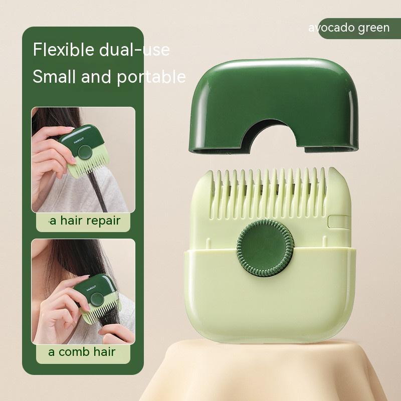 Two-in-one Hairdressing Knife Portable Hair Cutting Hair Split Beauty dealsniper-net Green