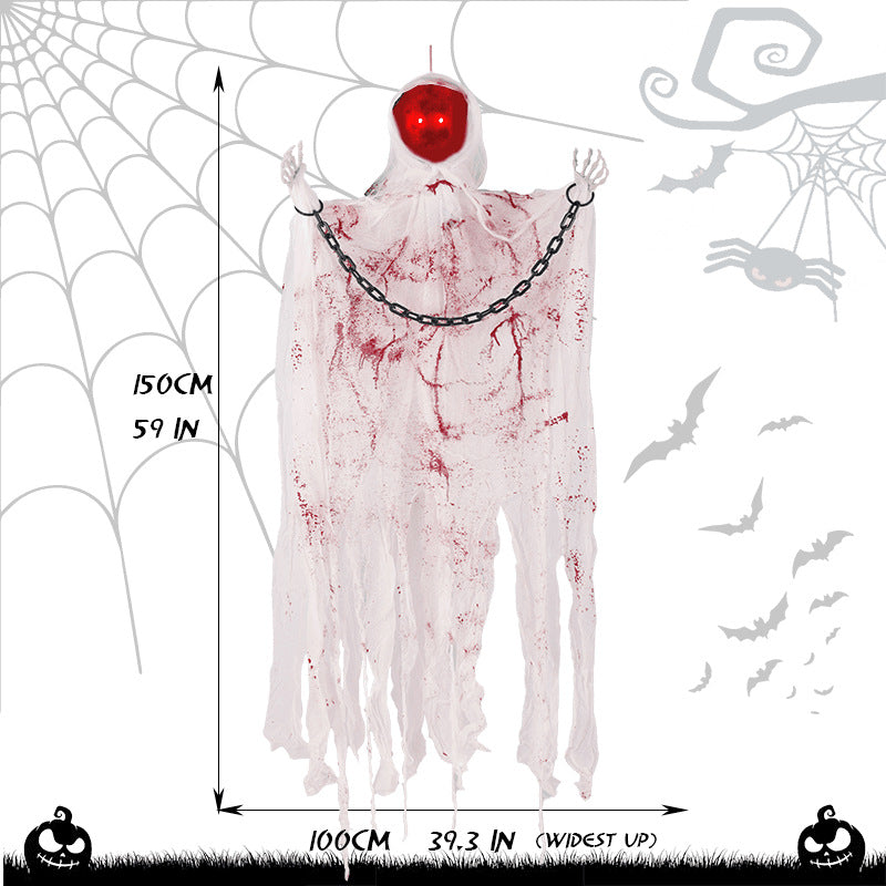 Cross-Border New Product Halloween Horror Faceless Chain Holidays Gym From House