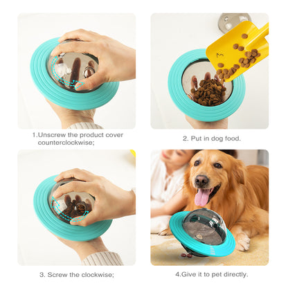 Dog Interactive Food Leaking Dispensing Treat Ball Pets Gym From House