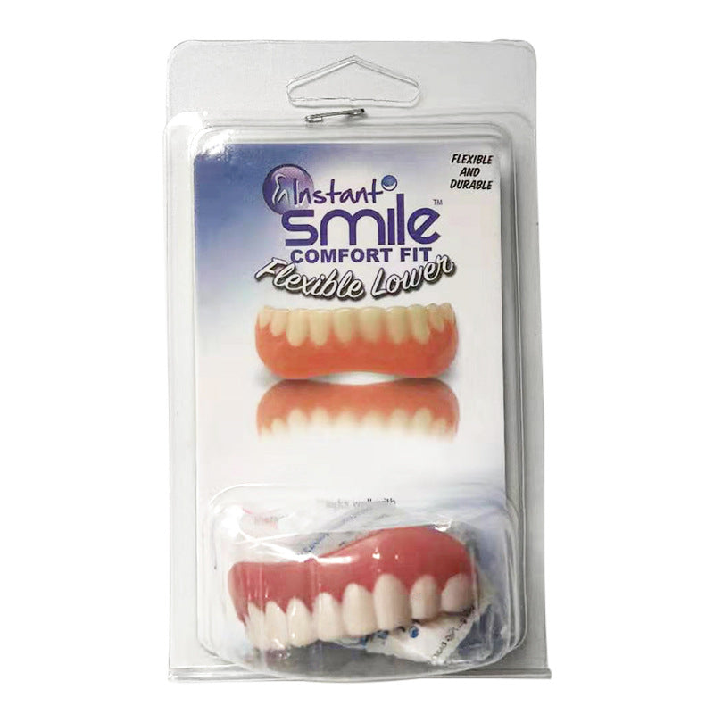 Whitening Teeth Sticker Silicone Braces Health dealsniper-net Lower teeth Suction card