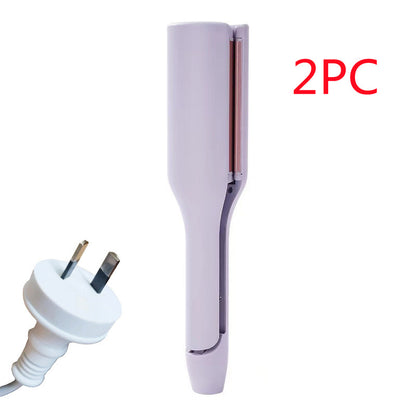 Hair Curling Iron 32mm Deep Wave Hair Curler Style Beauty DealSniper.net Purple AU 2PCS