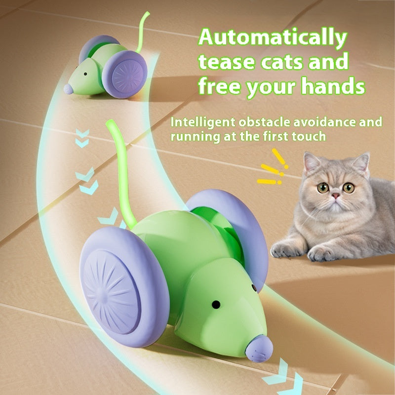 Pet Toys Interactive Cat Toy Electric Mouse Car - Automatic Teaser Pets Gym From House