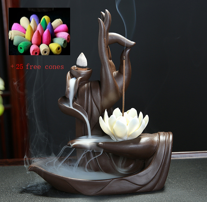 Purple sand back incense burner home indoor aromatherapy furnace Home dealsniper-net 1style25cones