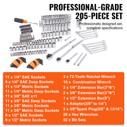 VEVOR Mechanics Tool Set And Socket Set