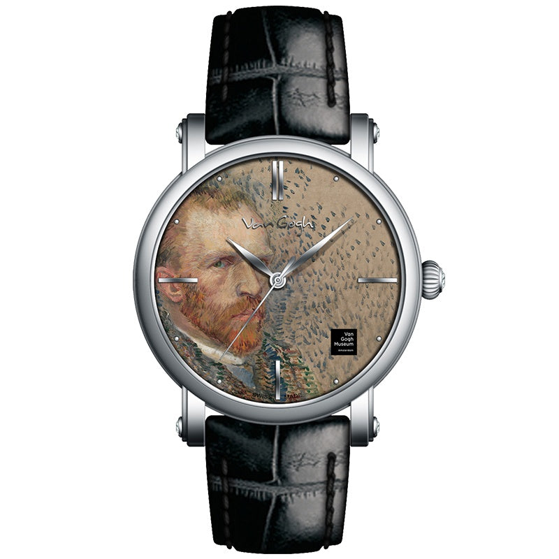 Van Gogh 3D Oil Painting Surface Steel Strap Men's Watch Jewelry DealSniper.net Gent021