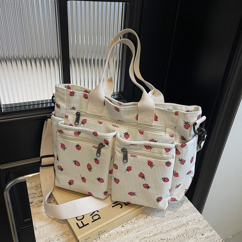 Printed All-matching Women's Shoulder Bag Women DealSniper.net Beige