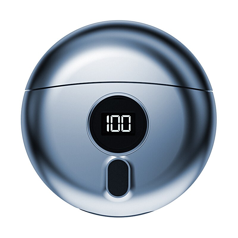 Mini Electric Razor Travel Men's Shaver LED Power Display Beauty dealsniper-net Grey