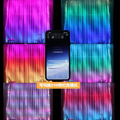 Programmable Magic Curtain Light Controlled By APP Home Decor Gym From House
