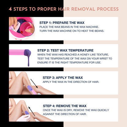 8Pc Waxing Kit Hair Removal Kit With Warmer Beauty dealsniper-net