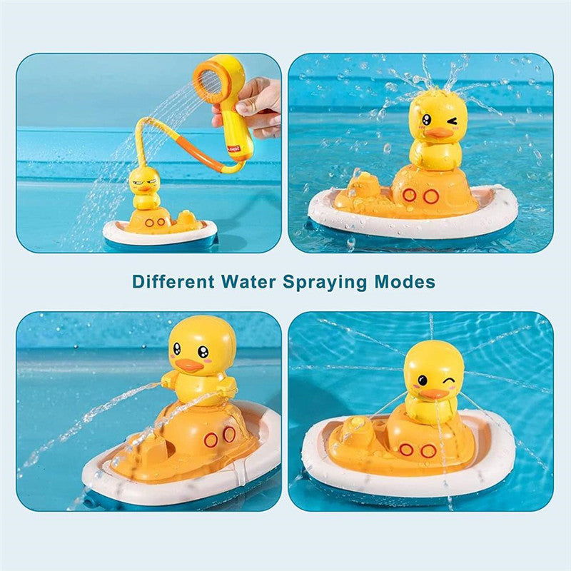 Children Playing In The Water Baby Little Yellow Duck