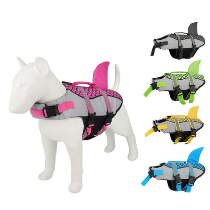 Swim Pet Dog Life Jacket Vest Clothes Life Vest Collar Harness Pets dealsniper-net