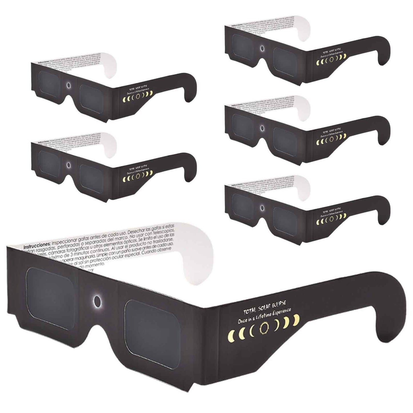 Solar Eclipse Glasses Kids DealSniper.net Black 6pc