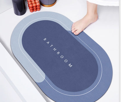 Bathroom Absorbent And Quick-drying Floor Mat House DealSniper.net Blue 40X60 1PCS