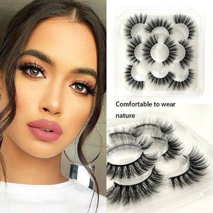 3D Volumizing 5 Pairs Of False Eyelashes Beauty dealsniper-net