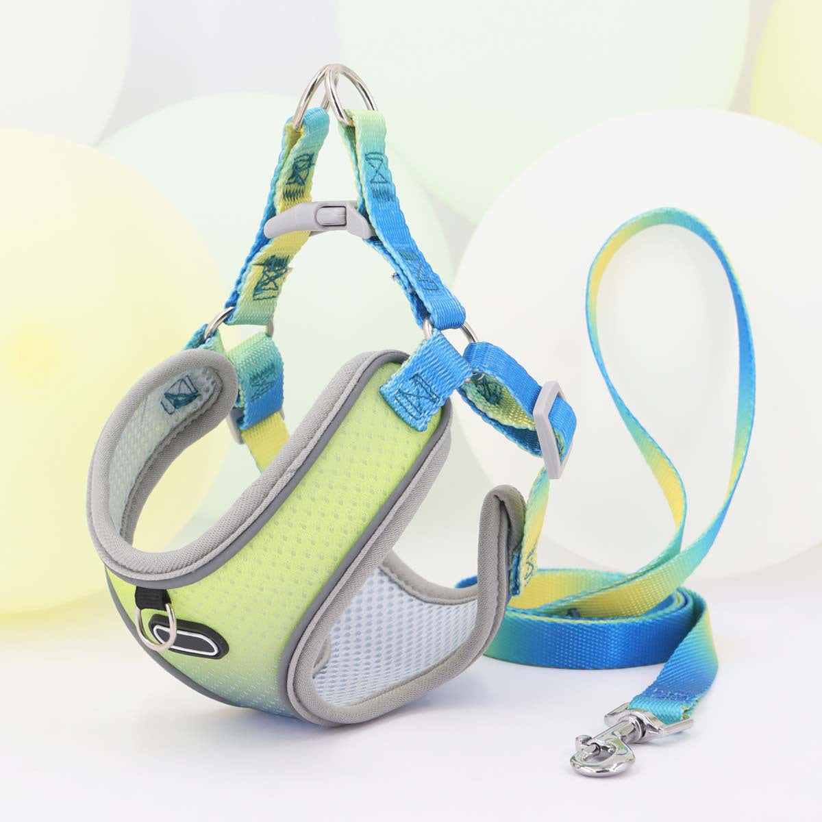 Pet Clothes Hand Holding Rope Out Dog Chest Strap Pets dealsniper-net Blue And Yellow L