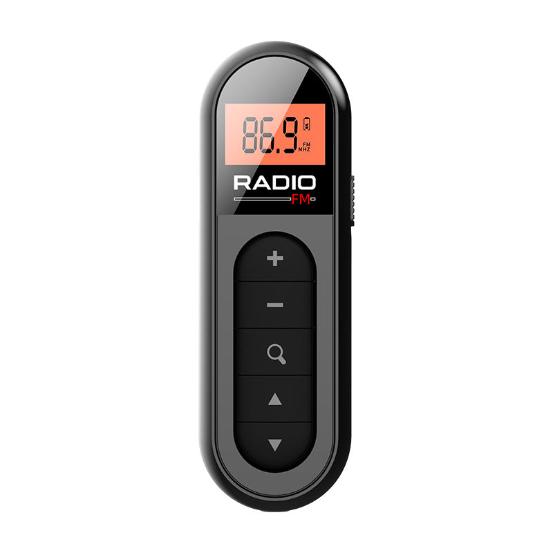 Radio Mini Rechargeable With Clip Gadgets dealsniper-net Black English Version USB