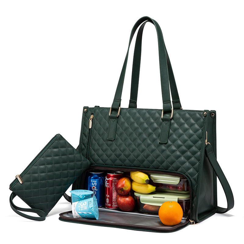 Fashionable Lunch Tote Bag Women's Thermal Insulation Lunch Box Women DealSniper.net
