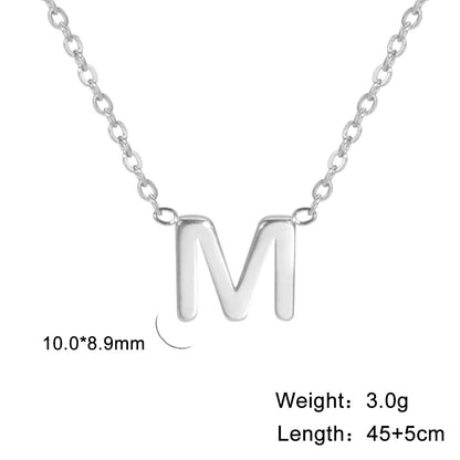 26 English Letter Steel Color Concentrate Polished Welding Cross Chain Jewelry dealsniper-net M