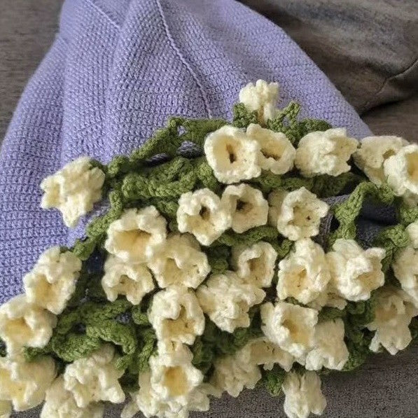 Wool Ball Crocheted Flower Blanket Holidays DealSniper.net