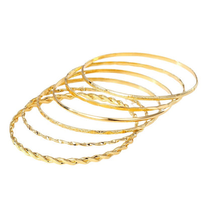 Bohemian Metal Chain Bracelet Set For Women Geometric Gold Jewelry dealsniper-net