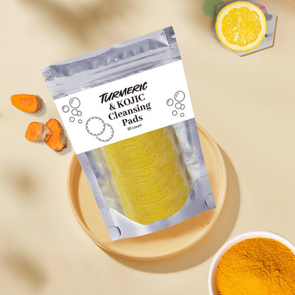 Turmeric Exfoliating Cleansing Pads Compressed Facial Beauty dealsniper-net