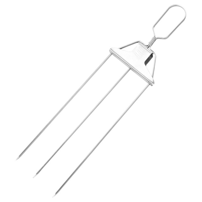 3-Prong Skewer Stick Needles Kebab 3 Way Forks