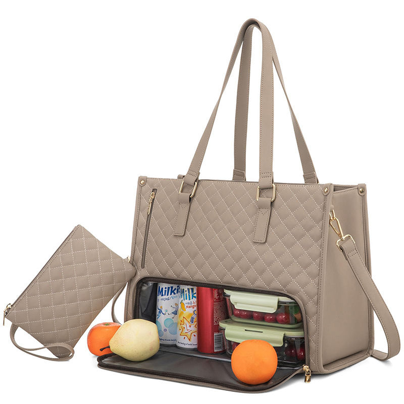 Fashionable Lunch Tote Bag Women's Thermal Insulation Lunch Box Women DealSniper.net