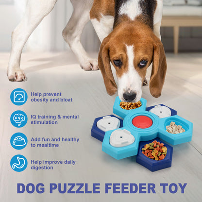 4 Layers Slow Feeder Puzzle Dog Bowls Assemble Slow Eating Bowl Pets dealsniper-net