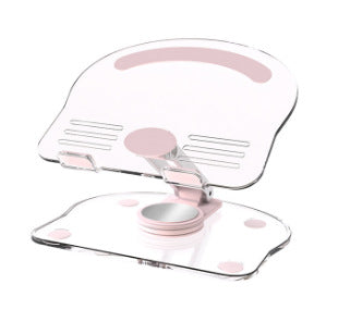 New Hot Acrylic Tablet Support Desktop Rotating Foldable Lazy Non-slip Gadgets dealsniper-net Pink